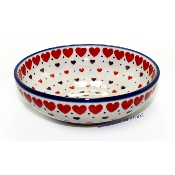 Miska do zupy 0,4L Ø17cm II Gatunek dek. 2108X Czerwone Serca